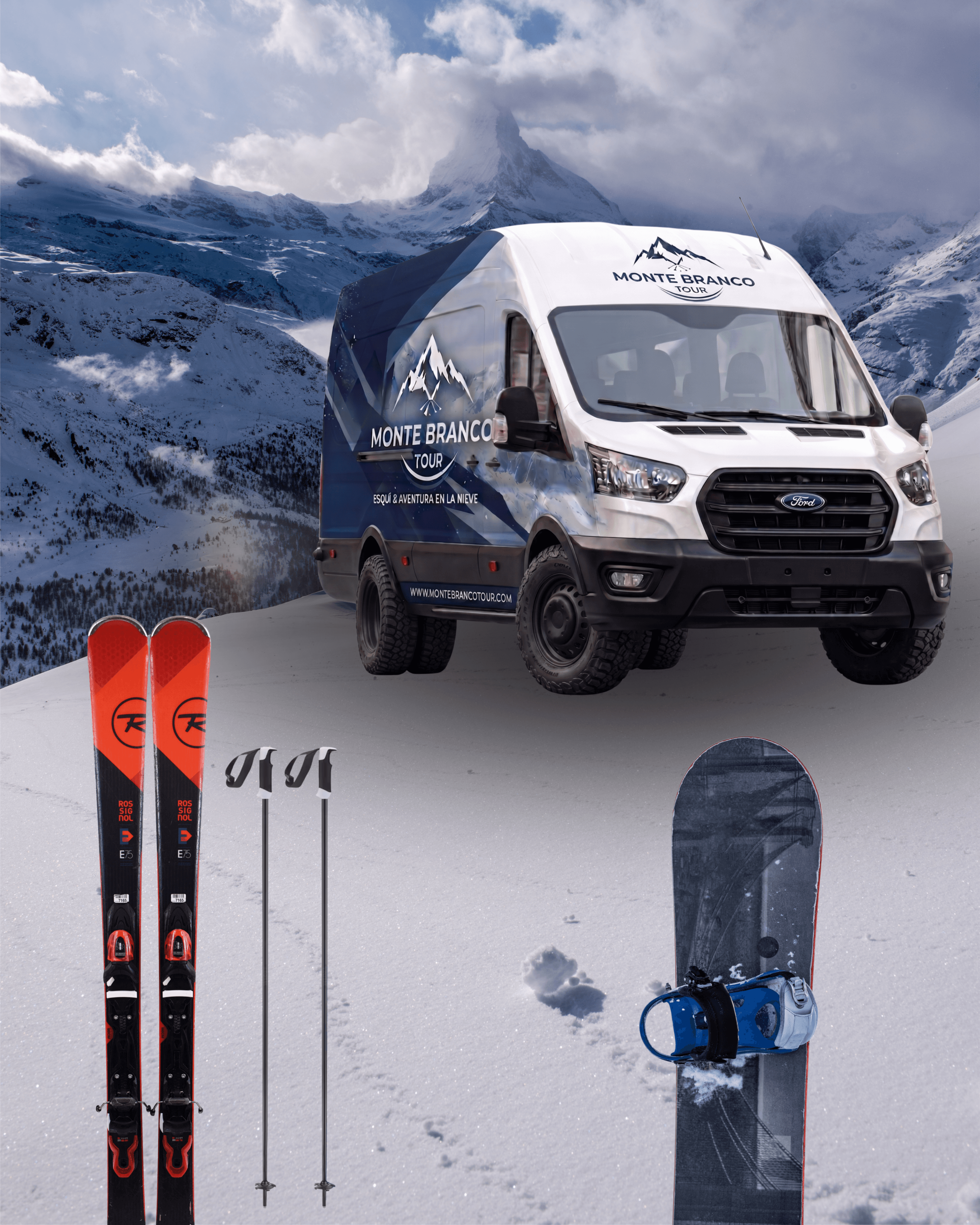 Transporte + Equipo Ski o Snowboard