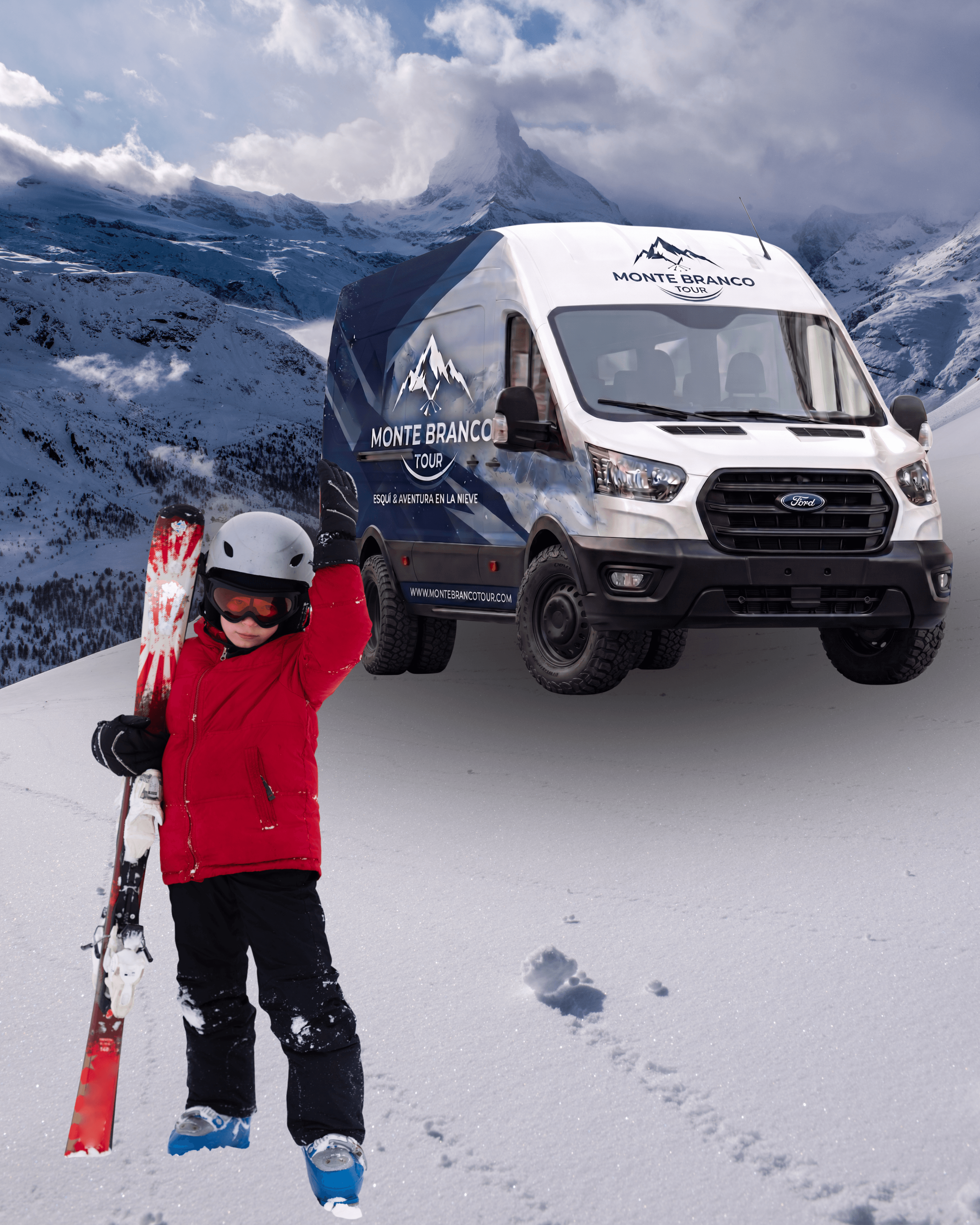 Transporte + Equipo Ski Infantil + Ropa